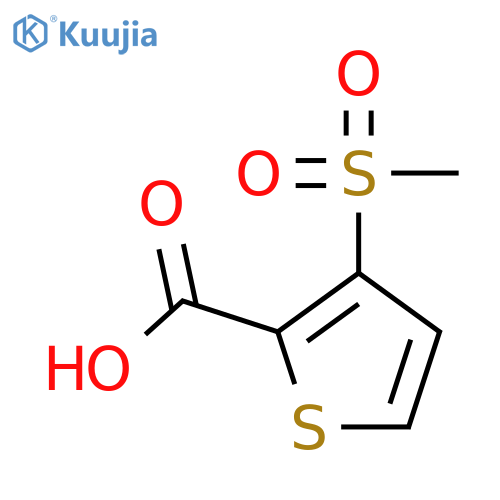 3-methanesulfonylthiophene-2-carboxylic Acid structure