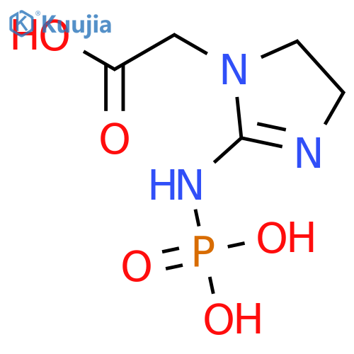 1H-Imidazole-1-acetic acid, 4,5-dihydro-2-(phosphonoamino)- structure