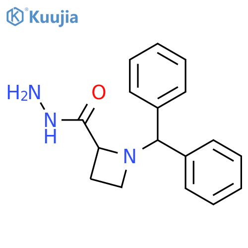 1-benzhydrylazetidine-2-carbohydrazide structure
