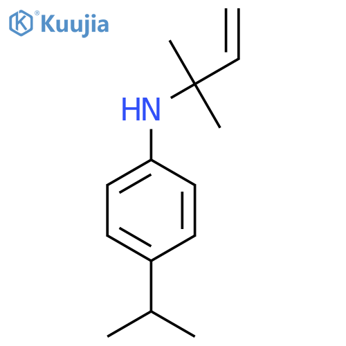 Benzenamine, N-(1,1-dimethyl-2-propenyl)-4-(1-methylethyl)- structure