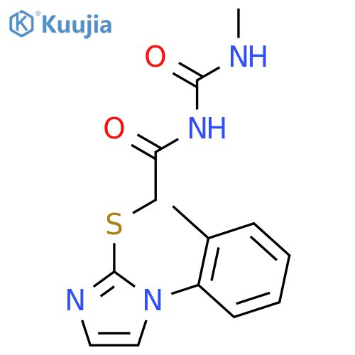 N-(methylcarbamoyl)-2-{[1-(2-methylphenyl)-1H-imidazol-2-yl]sulfanyl}acetamide structure