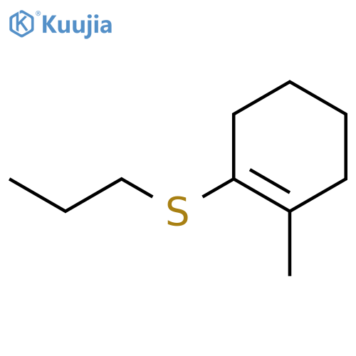 CYCLOHEXENE, 1-METHYL-2-(PROPYLTHIO)- structure