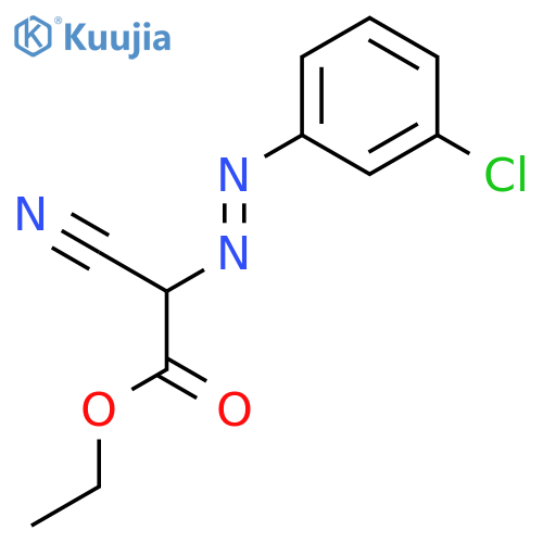 Acetic acid, [(3-chlorophenyl)azo]cyano-, ethyl ester structure