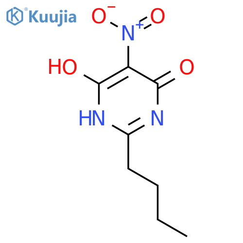 4(1H)-Pyrimidinone, 2-butyl-6-hydroxy-5-nitro- structure