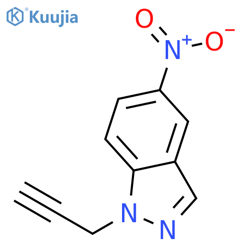 1H-Indazole, 5-nitro-1-(2-propynyl)- structure