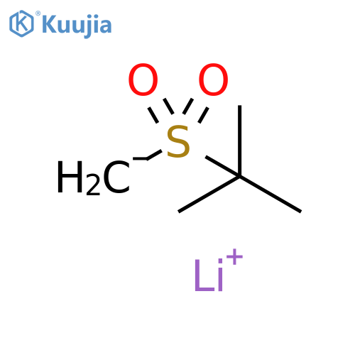 Propane, 2-methyl-2-(methylsulfonyl)-, ion(1-), lithium (9CI) structure