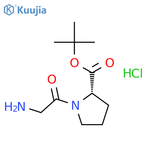 L-Proline, 1-glycyl-,1,1-dimethylethyl ester, monohydrochloride (9CI) structure