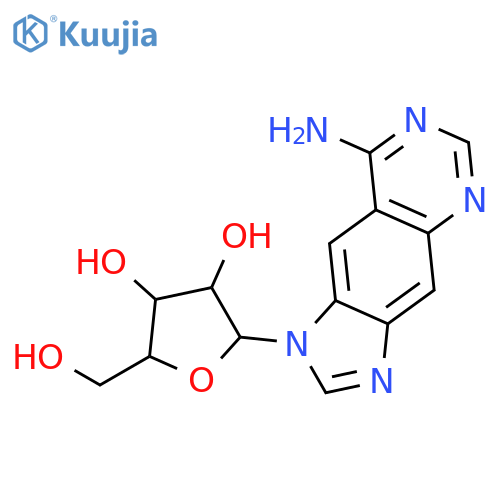 2-(8-aminoimidazo[4,5-g]quinazolin-1-yl)-5-(hydroxymethyl)oxolane-3,4-diol structure