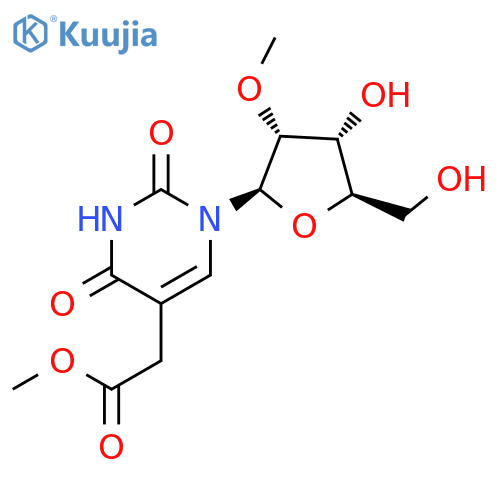 5-(Methoxycarbonyl)methyl-2’-O-methyluridine structure