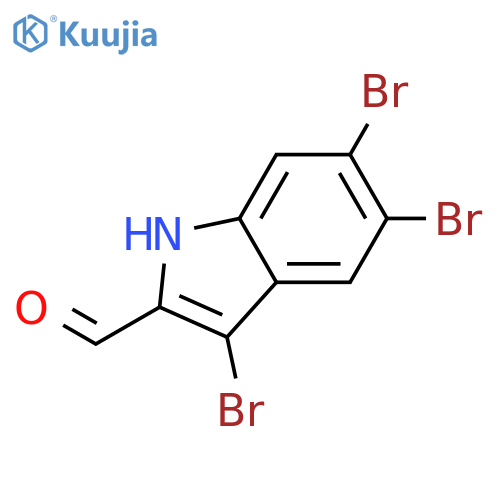 1H-Indole-2-carboxaldehyde, 3,5,6-tribromo- structure