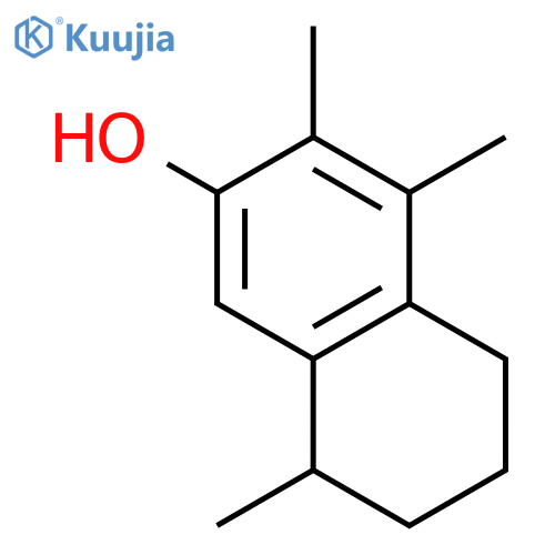 2-Naphthalenol, 5,6,7,8-tetrahydro-3,4,8-trimethyl- structure