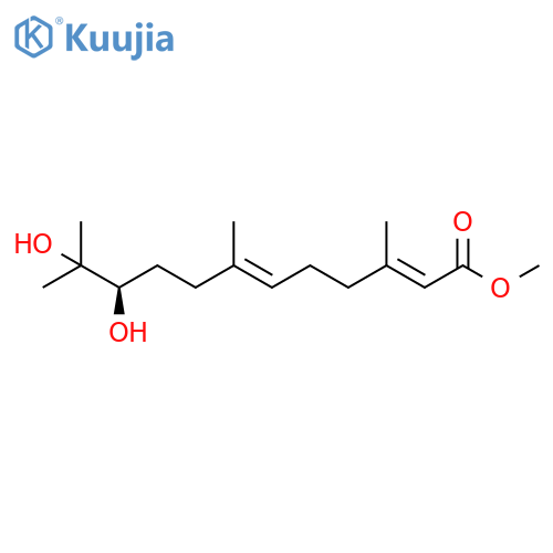 2,6-Dodecadienoic acid, 10,11-dihydroxy-3,7,11-trimethyl-, methyl ester, (2E,6E,10R)- structure