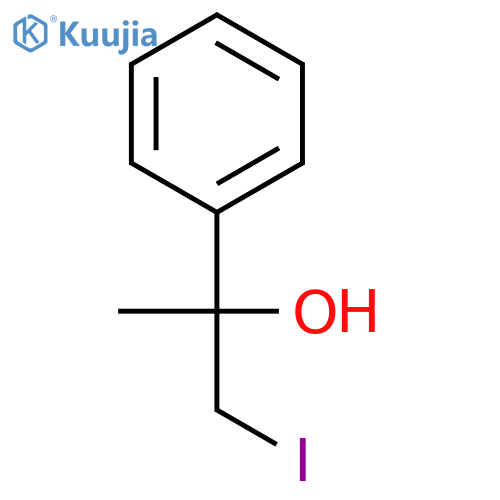 1-iodo-2-phenylpropan-2-ol structure