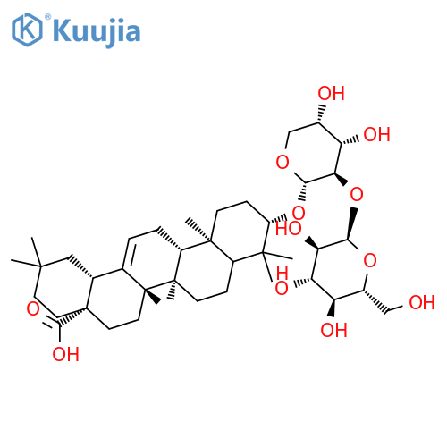 Oleanolic acid-3-O-β-D-glucopyranosyl (1→2)-α-L-arabinopyranoside structure