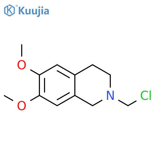 Isoquinoline, 2-(chloromethyl)-1,2,3,4-tetrahydro-6,7-dimethoxy- structure
