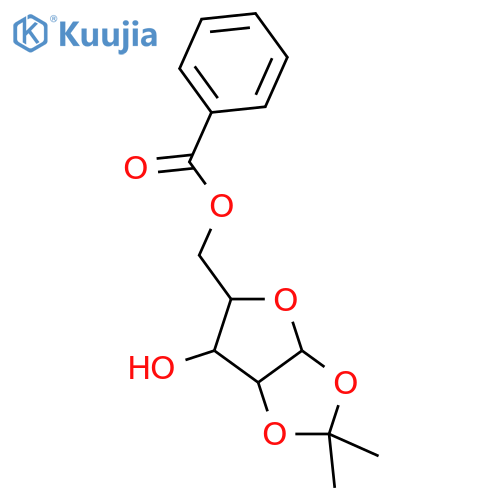 5-Benzoyl-1,2-isopropylidene-alpha-D-xylofuranose structure