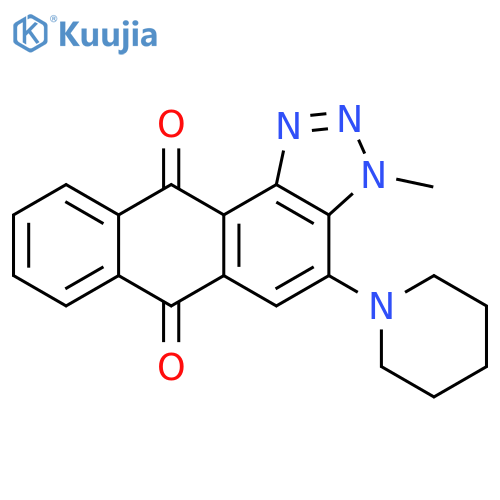 3H-ANTHRA[1,2-D]TRIAZOLE-6,11-DIONE, 3-METHYL-4-(1-PIPERIDINYL)- structure