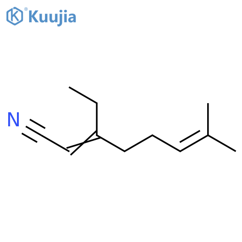 2,6-Octadienenitrile, 3-ethyl-7-methyl- structure