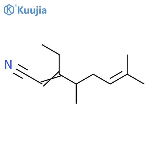 2,6-Octadienenitrile, 3-ethyl-4,7-dimethyl- structure