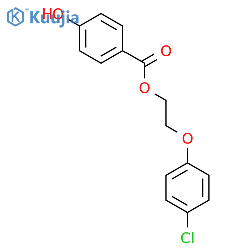 Benzoic acid, 4-hydroxy-, 2-(4-chlorophenoxy)ethyl ester structure