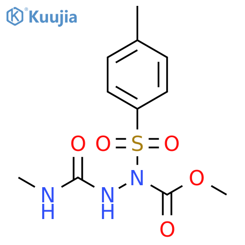Hydrazinecarboxylic acid,2-[(methylamino)carbonyl]-1-[(4-methylphenyl)sulfonyl]-, methyl ester structure
