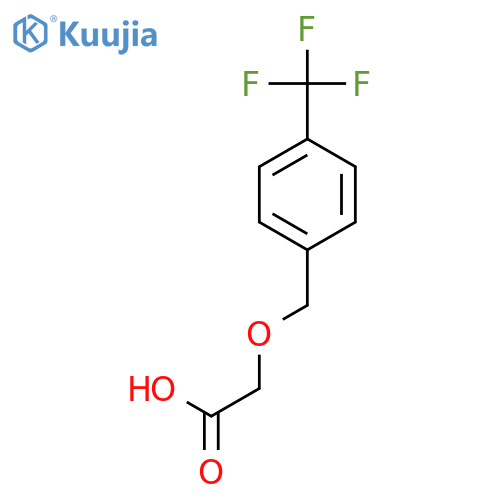 2-{4-(trifluoromethyl)phenylmethoxy}acetic acid structure