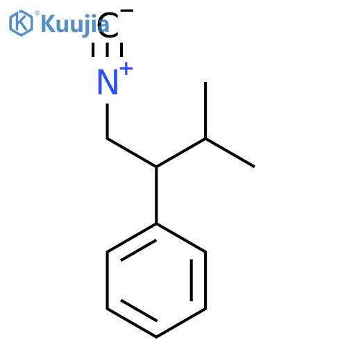 (1-isocyano-3-methylbutan-2-yl)benzene structure