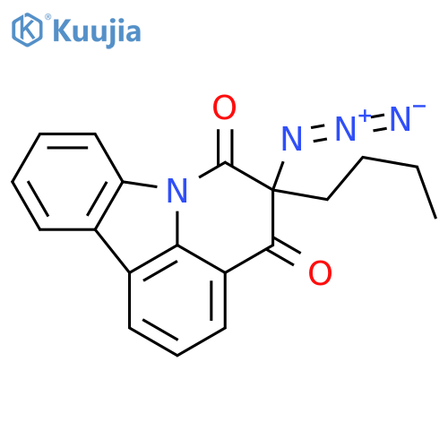 4H-PYRIDO[3,2,1-JK]CARBAZOLE-4,6(5H)-DIONE, 5-AZIDO-5-BUTYL- structure