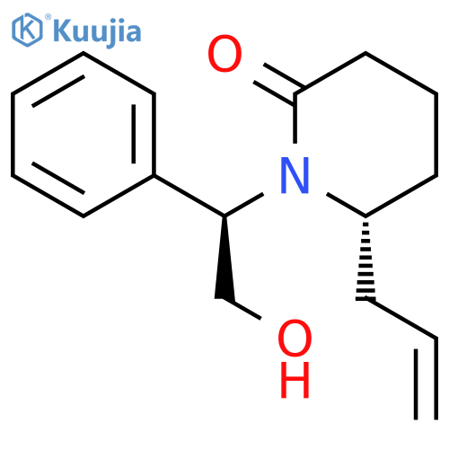 2-PIPERIDINONE, 1-[(1R)-2-HYDROXY-1-PHENYLETHYL]-6-(2-PROPENYL)-, (6R)- structure
