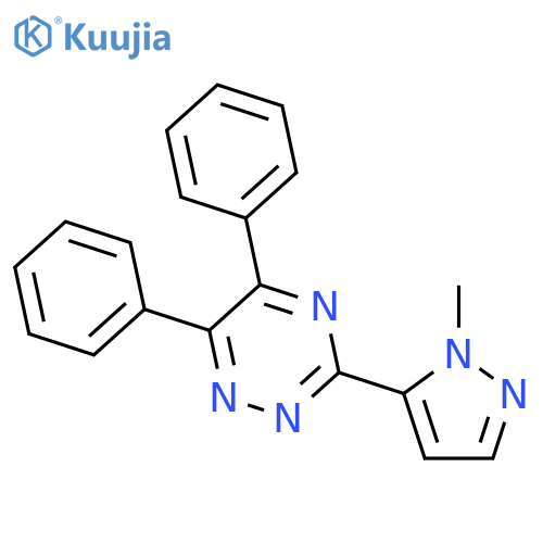 1,2,4-Triazine, 3-(1-methyl-1H-pyrazol-5-yl)-5,6-diphenyl- structure
