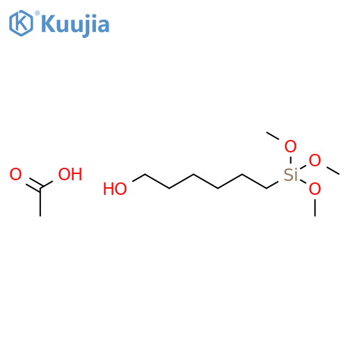 1-Hexanol, 6-(trimethoxysilyl)-, acetate structure