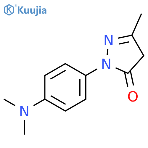 3H-Pyrazol-3-one, 2-[4-(dimethylamino)phenyl]-2,4-dihydro-5-methyl- structure