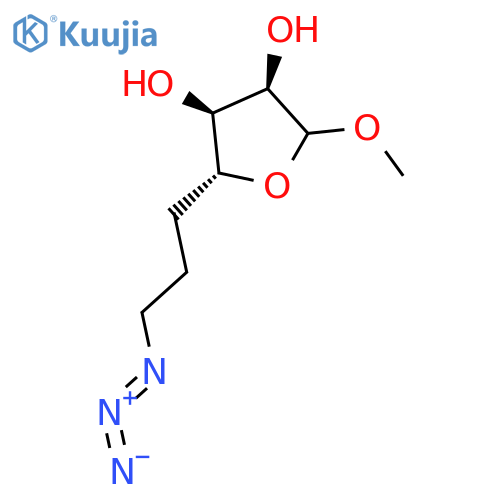 D-ribo-Heptofuranoside, methyl 7-azido-5,6,7-trideoxy- structure