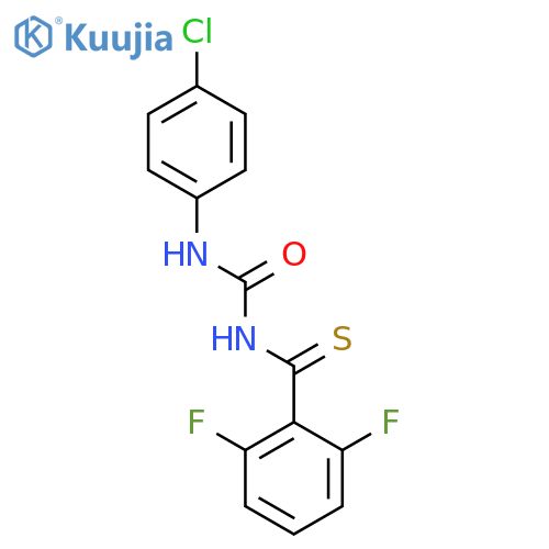 Benzenecarbothioamide,N-[[(4-chlorophenyl)amino]carbonyl]-2,6-difluoro- structure
