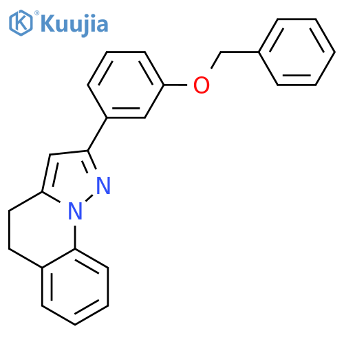 2-[3-(benzyloxy)phenyl]-4,5-dihydropyrazolo[1,5-a]quinoline structure