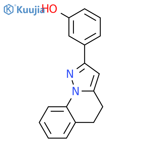 3-(4,5-dihydropyrazolo[1,5-a]quinolin-2-yl)phenol structure