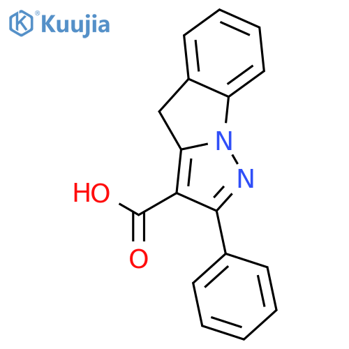 4H-PYRAZOLO[1,5-A]INDOLE-3-CARBOXYLIC ACID, 2-PHENYL- structure