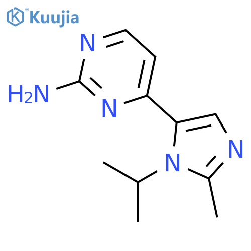 4-(2-methyl-3-(propan-2-yl)-3H-imidazol-4-yl)pyrimidin-2-amine structure