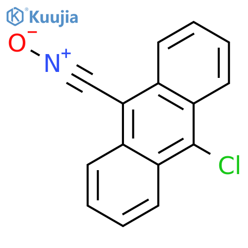 9-Anthracenecarbonitrile, 10-chloro-, N-oxide structure