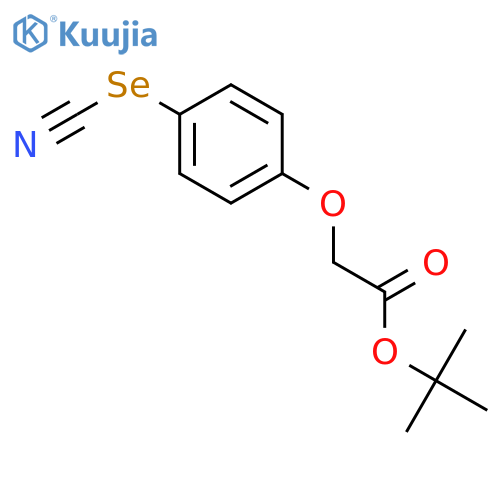 ACETIC ACID, (4-SELENOCYANATOPHENOXY)-, 1,1-DIMETHYLETHYL ESTER structure