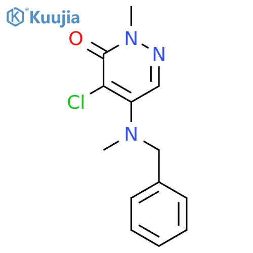 3(2H)-Pyridazinone, 4-chloro-2-methyl-5-[methyl(phenylmethyl)amino]- structure