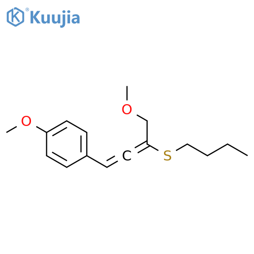 Benzene, 1-[3-(butylthio)-4-methoxy-1,2-butadienyl]-4-methoxy- structure