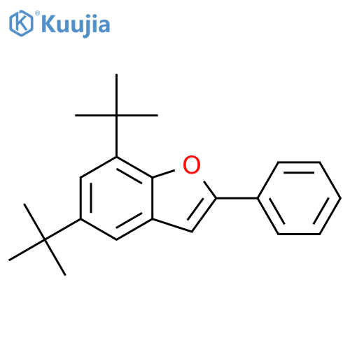 Benzofuran, 5,7-bis(1,1-dimethylethyl)-2-phenyl- structure