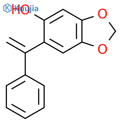 1,3-BENZODIOXOL-5-OL, 6-(1-PHENYLETHENYL)- structure