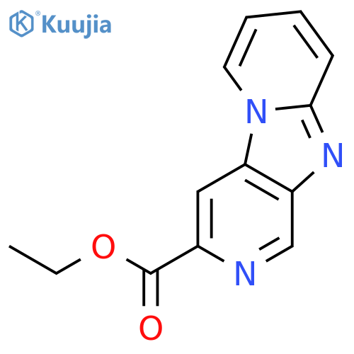 Dipyrido[1,2-a:3',4'-d]imidazole-3-carboxylic acid, ethyl ester structure