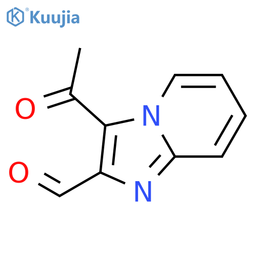 3-acetyl-Imidazo[1,2-a]pyridine-2-carboxaldehyde structure
