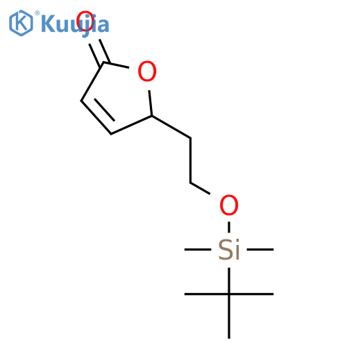 2(5H)-Furanone, 5-[2-[[(1,1-dimethylethyl)dimethylsilyl]oxy]ethyl]- structure