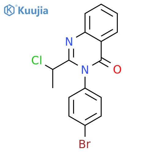 4(3H)-QUINAZOLINONE, 3-(4-BROMOPHENYL)-2-(1-CHLOROETHYL)- structure