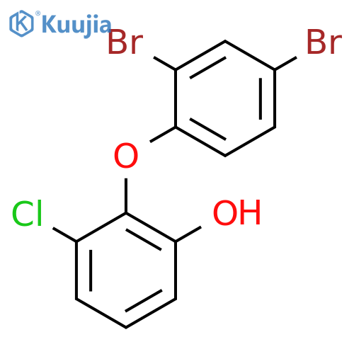 Phenol, 3-chloro-2-(2,4-dibromophenoxy)- structure