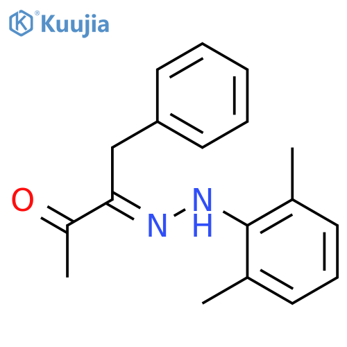 2,3-BUTANEDIONE, 1-PHENYL-, 2-[(2,6-DIMETHYLPHENYL)HYDRAZONE] structure